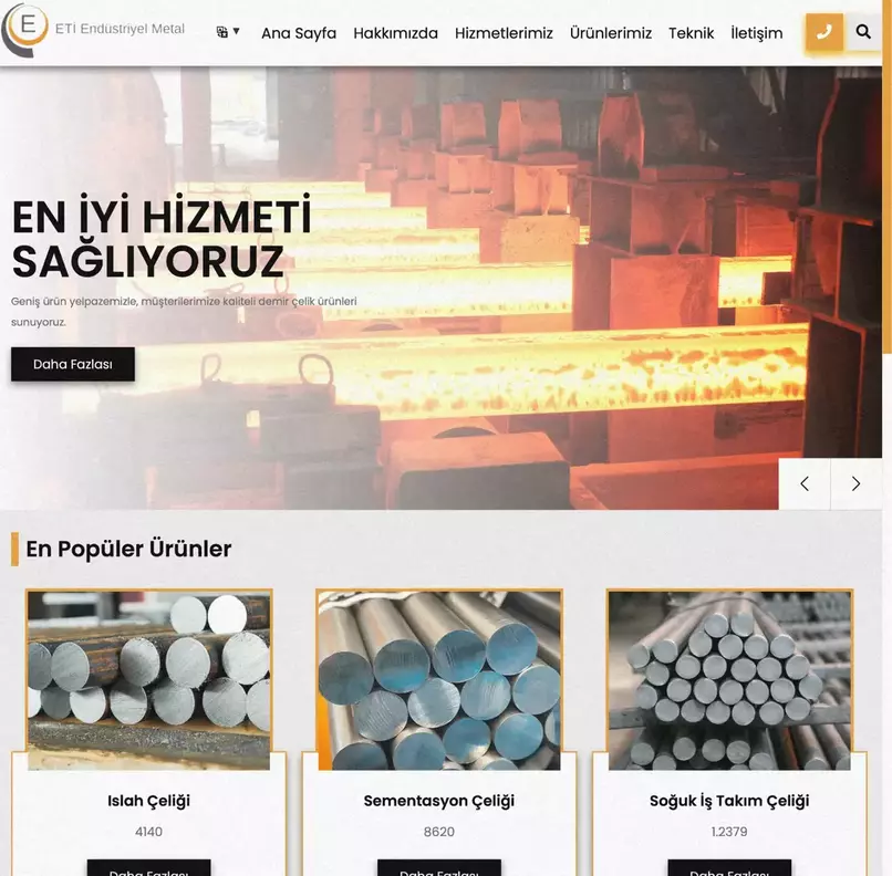 Eti Metal Web Site